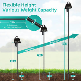 DEROFIT splicing sections enable easy height adjustment for spaces
