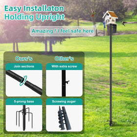 DEROFIT 3-way mounting enables ground, wall or tree setups