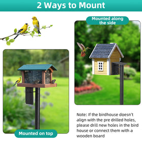 DEROFIT 4x4 top mount plate fits most birdhouses