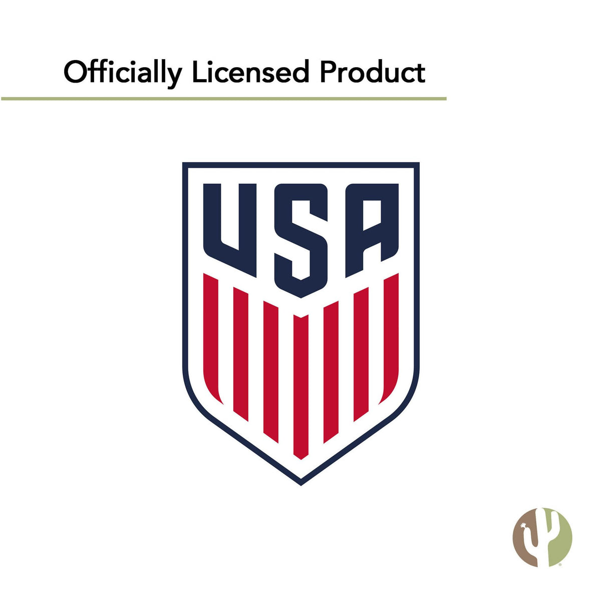 Desert Cactus officially licensed USA Soccer flag badge