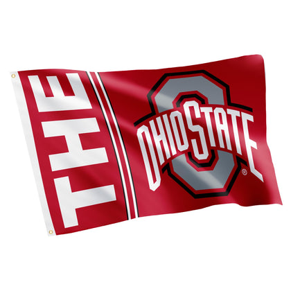 Desert Cactus OSU flag single-sided Buckeyes design for dorms and outdoor spaces.