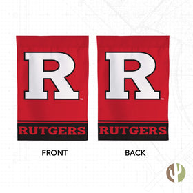 Desert Cactus Rutgers R Garden Flag Design A side stitching detail for longevity