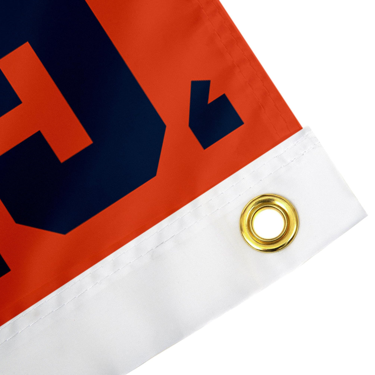 Desert Cactus Syracuse flag features quadruple-stitched ends and reinforced header.