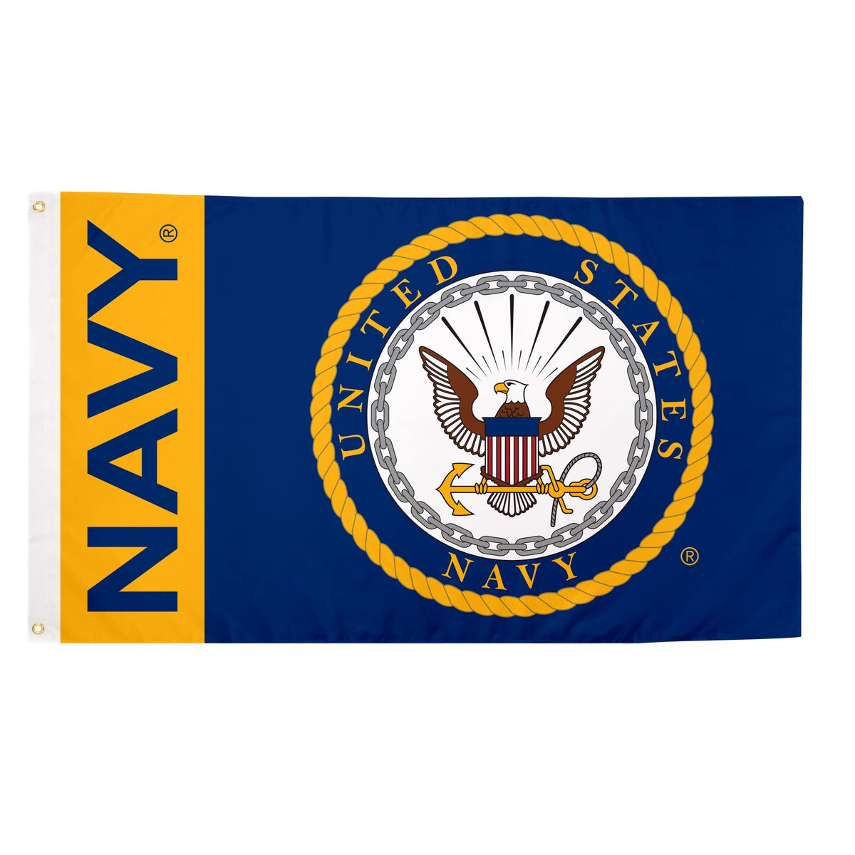 Desert Cactus United States Navy flag front view ready for outdoor display