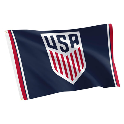 Desert Cactus US Soccer flag blue 3x5 design for home or tailgate display