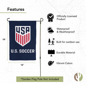 Desert Cactus US Soccer garden flag double-sided design ensures visibility from any angle.