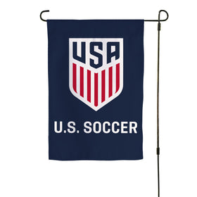 Desert Cactus US Soccer garden flag front view with double-sided print for outdoor display.