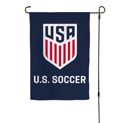 Desert Cactus US Soccer garden flag front view with double-sided print for outdoor display.