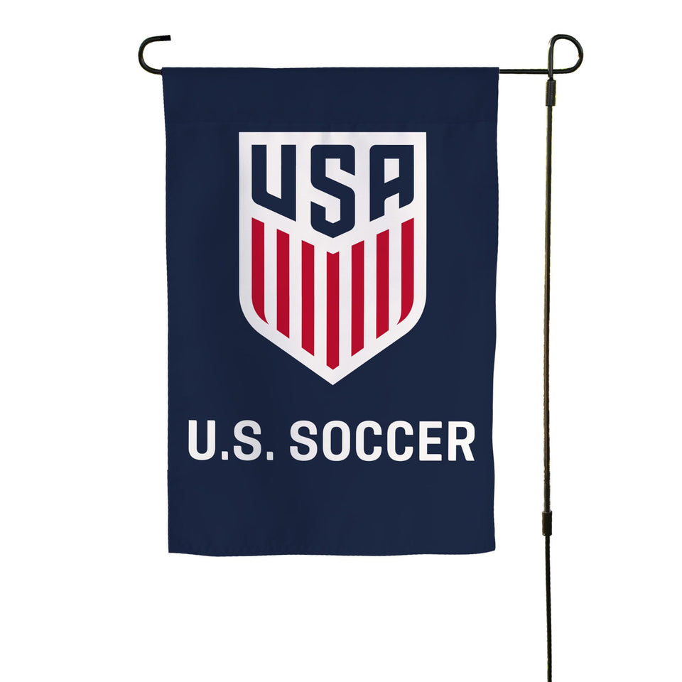 Desert Cactus US Soccer garden flag front view with double-sided print for outdoor display.