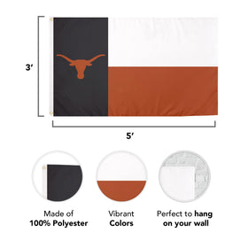 Durable 150D polyester UT flag resists outdoor weather