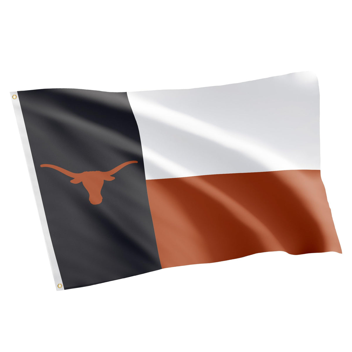 Desert Cactus UT flag with Texas Longhorns for indoor or outdoor display