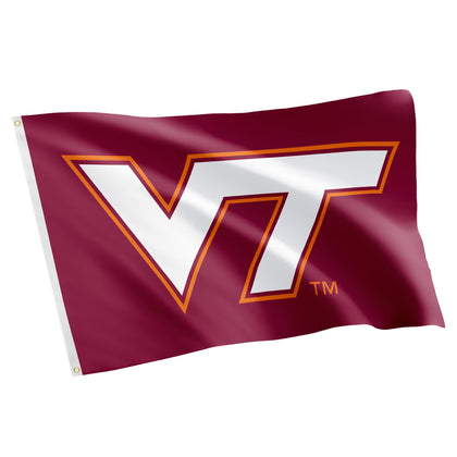 Desert Cactus Virginia Tech flag 3x5 front view for durable indoor/outdoor display