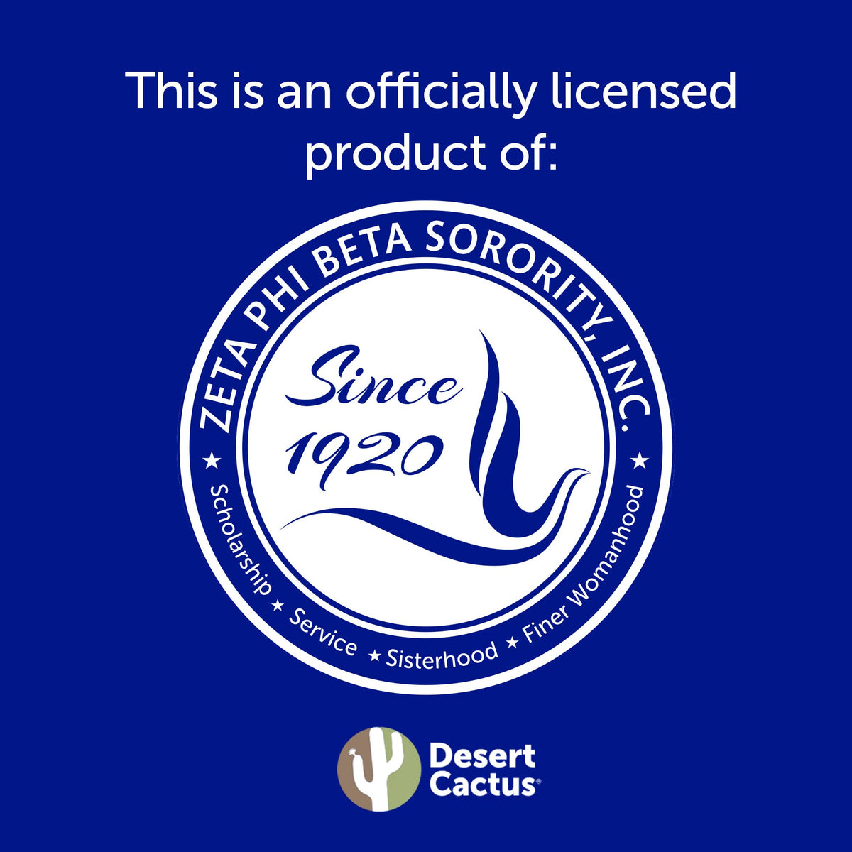 Desert Cactus Zeta Phi Beta flag ideal for outdoor events and dorm decor