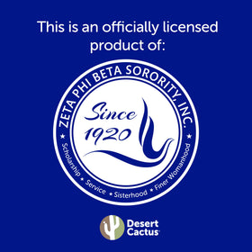 Desert Cactus Zeta Phi Beta flag ideal for outdoor events and dorm decor