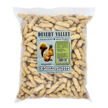 Desert Valley Supply raw peanuts in shell for wildlife feeding.