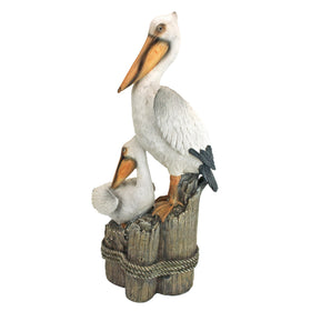 Design Toscano beachside garden statue complements pool areas with durability.