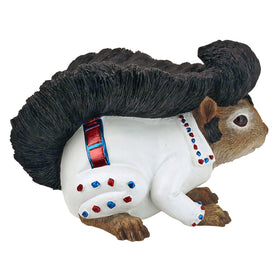 Design Toscano Elmer jumpsuit detail, vibrant hand-painted finish enhances garden personality