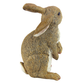 Design Toscano Hopper bunny face closeup, detailed eyes and nose for charming accents.
