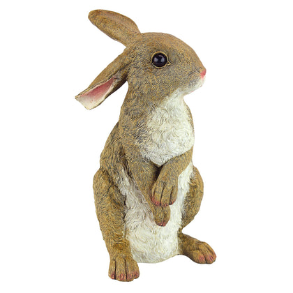 Design Toscano Hopper standing bunny statue, 6in, charming indoor-outdoor decor for patios.