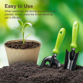 DESKEMAI peat pots ideal for vegetables, herbs, and fruits from start to harvest.