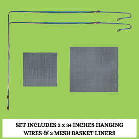 DESQUIGGLE set includes four-legged hangers for secure, balanced hanging