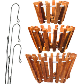 Desquiggle 10-inch orchid basket designed for outdoor airflow.