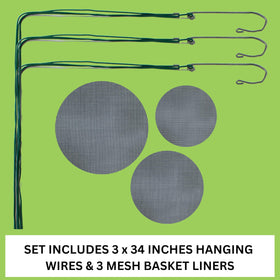Desquiggle 6-inch orchid basket lightweight and easy to place.