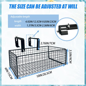 Desunqin adjustable-rod demonstrates compatibility with rail sizes 4.9–9 inches.