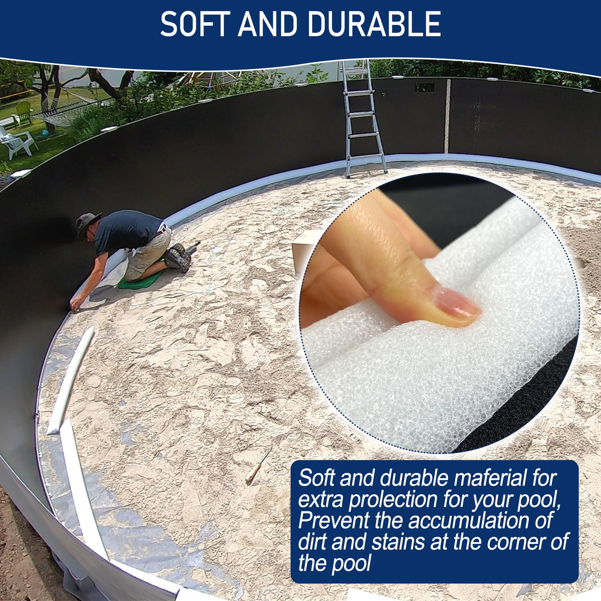 Desunqin peel-and-stick installation demonstrates fast, tool-free setup.