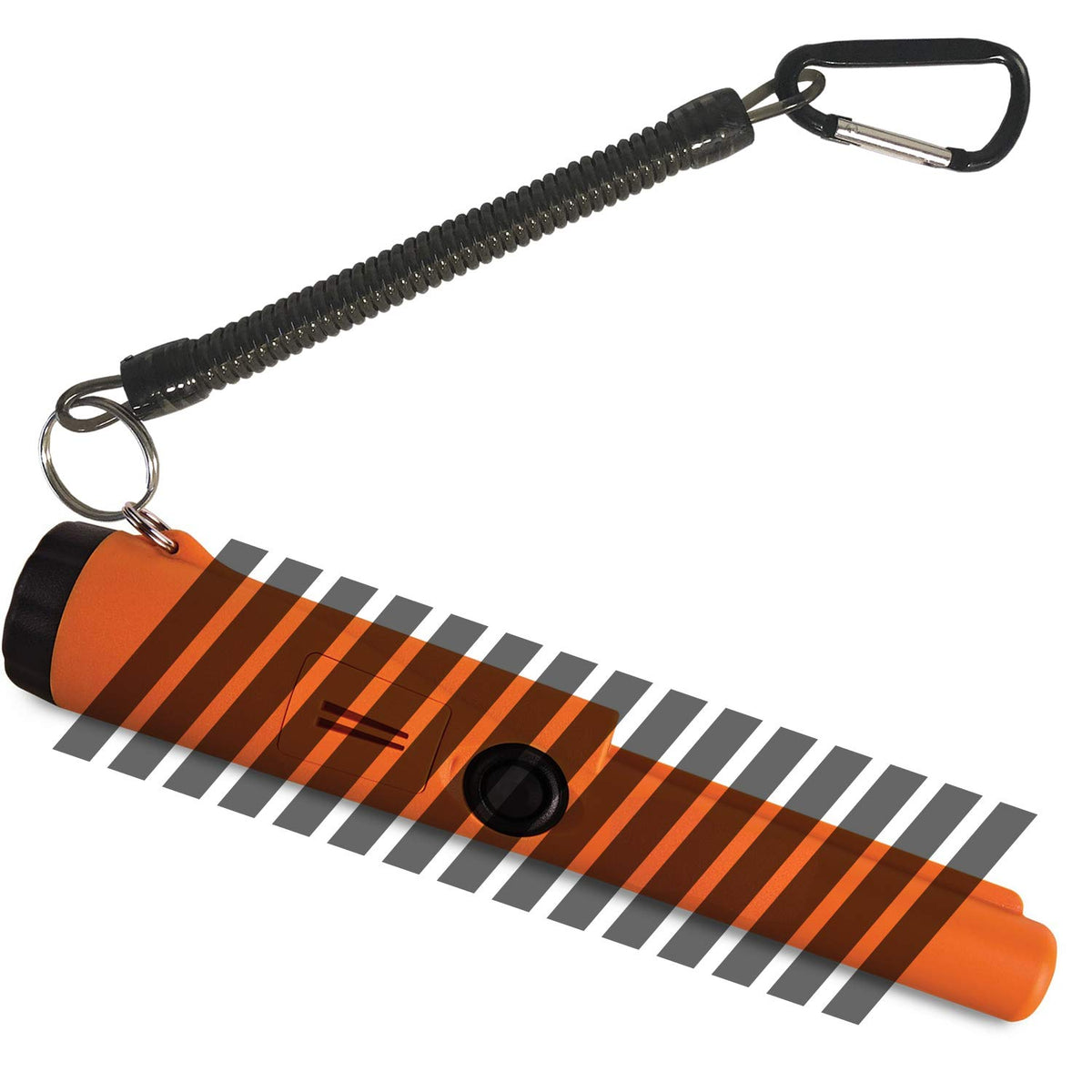 Detector Warehouse adjustable lanyard extends 8.5 to 51 inches for versatile carrying.