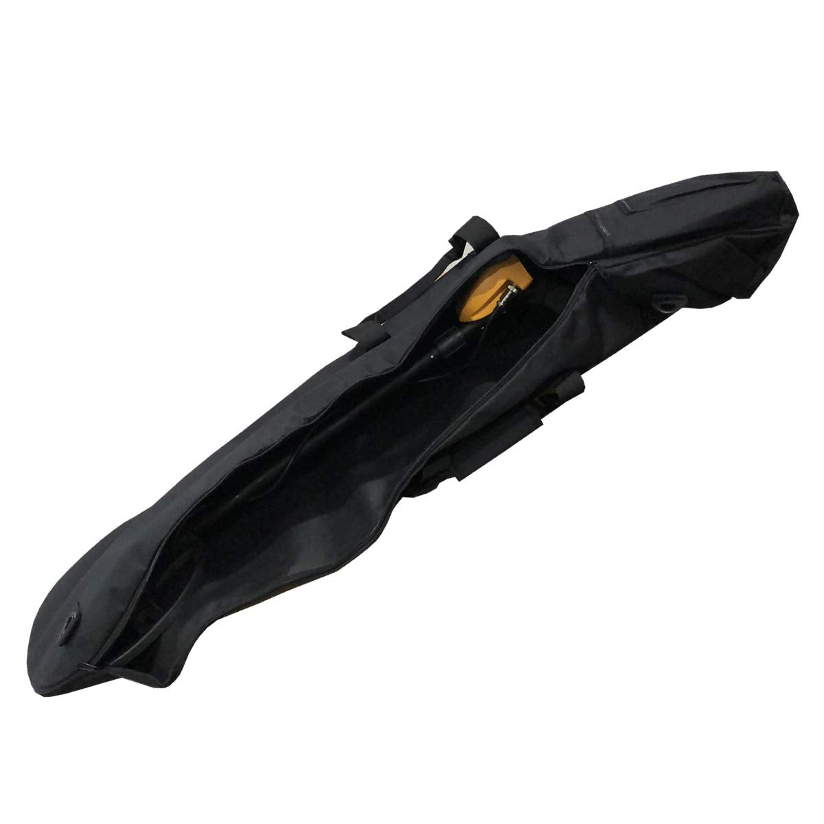 Detector Warehouse bag interior water-beading lining for quick cleanup