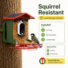 Detiko Bird Feeder Camera AI Bird ID grows a rich species library.