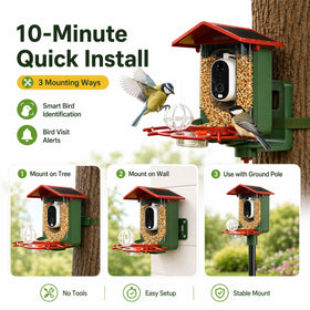 Detiko Bird Feeder Camera Family Sharing makes it easy to share moments.