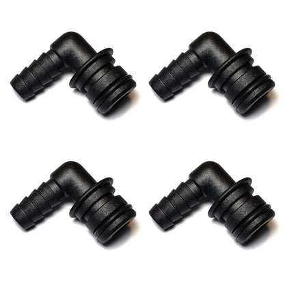 Detoria 20381-024 quad port elbow for compact pump installations.