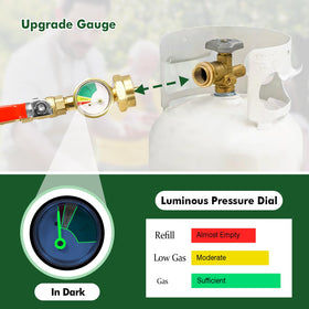 Detoypapa night vision gauge shows pressure during filling.