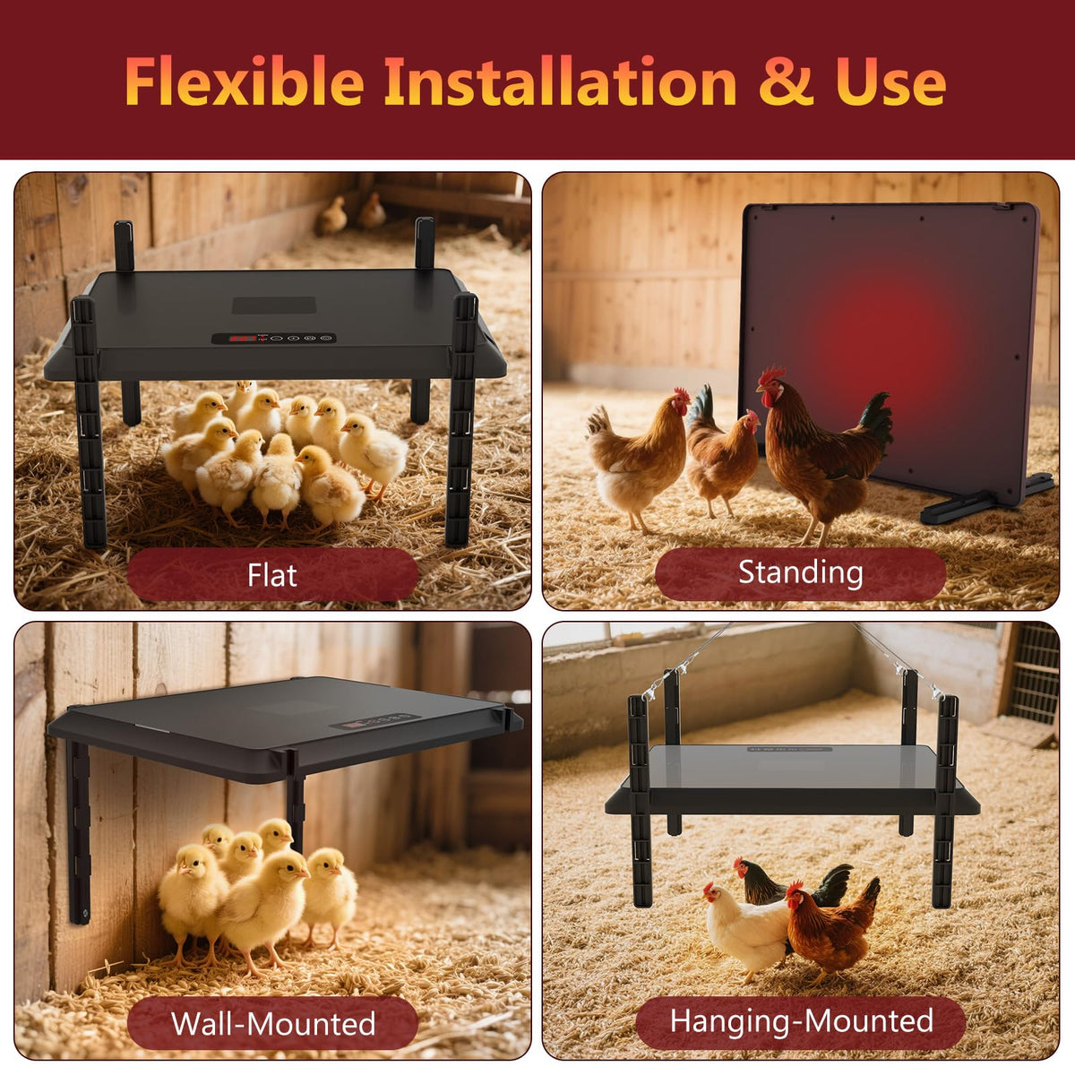 Devopet 75w brooder plate in operation delivering efficient warmth