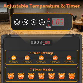 Devopet radiant panel close-up showing even heat distribution