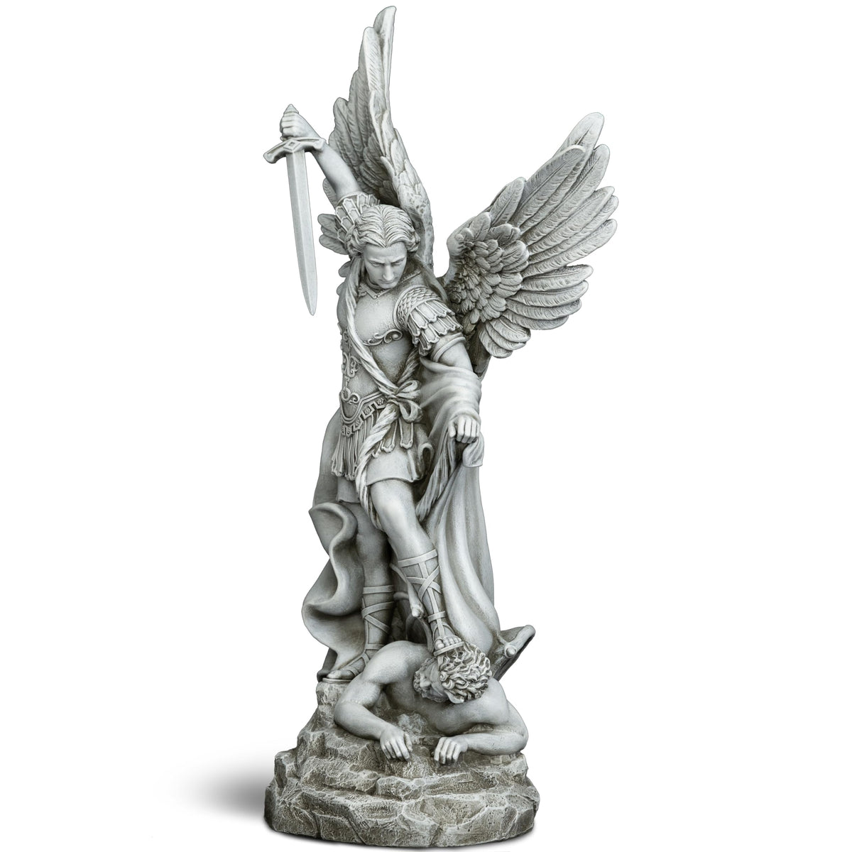 DevotedWalls Saint Michael gifting statue for devout occasions.