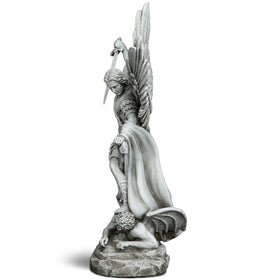 DevotedWalls Saint Michael outdoor statue built for durability exterior.