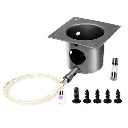 Devvicoo fire burn pot shown with ample airflow for reliable ignition in pellet grills