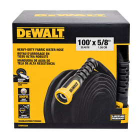 DEWALT DXMH3304 heavy-duty fabric hose outer layer for durability.