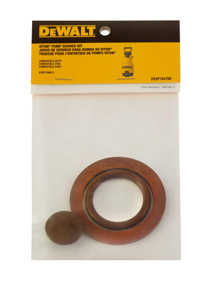 DeWALT Viton pump service kit parts for one sprayer, easy maintenance and reliable seals.