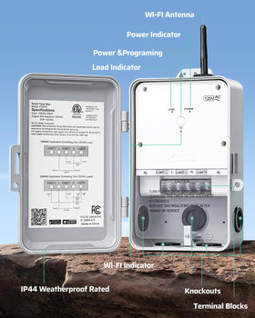 ETL-listed DEWENWILS timer ensures safe outdoor installation