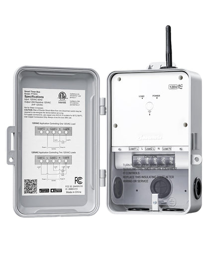 DEWENWILS pool pump timer exterior unit enabling remote WiFi control for pool equipment
