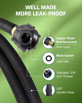 DEWENWILS soaker hose offers flexible, kink-resistant design for easy irrigation.
