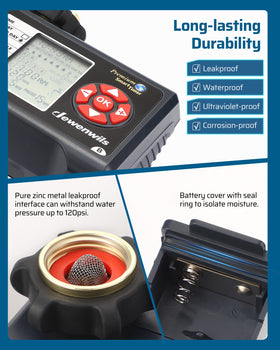 DEWENWILS sprinkler timer battery compartment for easy replacement