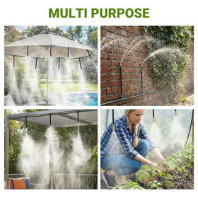 Dewhush greenhouse-use setup highlights even distribution along greenhouse rows.