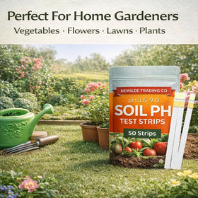 Dewilde Trading Co testing in soil and compost in garden.