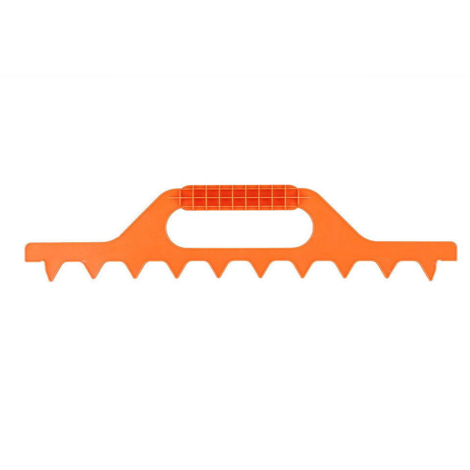 DEWIN 9-frame orange spacer in use to keep frames evenly spaced for easy honey extraction.