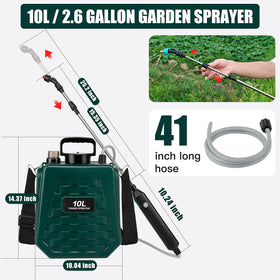 Dewoterea sprayer with 3 mist nozzles offers versatile, precise application.